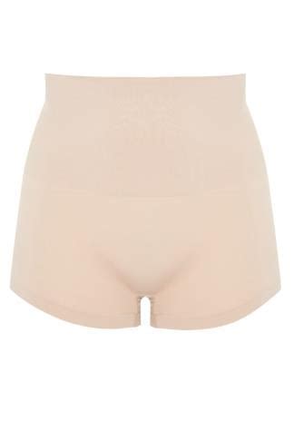 Plus Size Nude Seamless Control High Waisted Shorts Yours Clothing