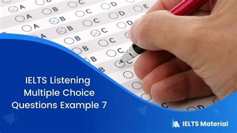 Ielts Listening Multiple Choice Questions Tips With Examples