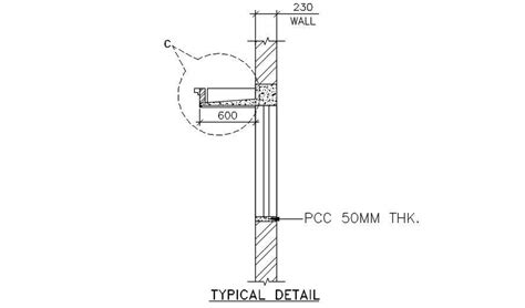 Typical detail of canopy like structure of laboratory building ...