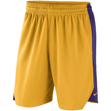 Nike Lsu Tigers Gold Practice Performance Shorts