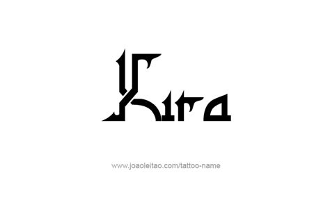 Kira Name Tattoo Designs