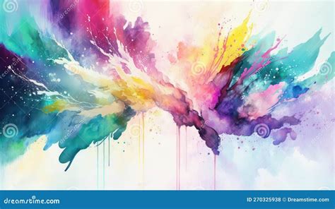 Bright Abstract Watercolor Background Stock Illustration