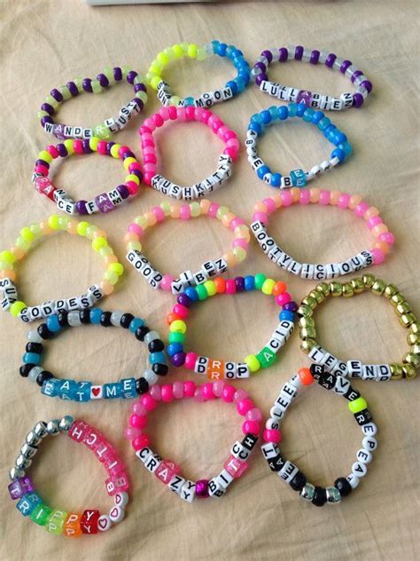 20 Kandi Rave Music Festival Bracelets Custom By Everythingperf 2495