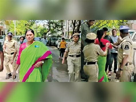 Ys Sharmila Scuffles With Cops Arrested