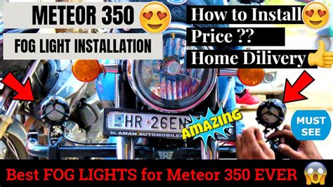 Royal Enfield Meteor Fog Light Installation Procedure Without