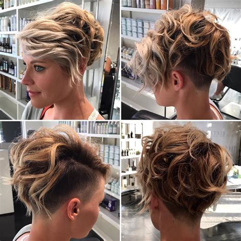Messy Wavy Textured Blonde Undercut Pixie The Latest Hairstyles For Men And Women