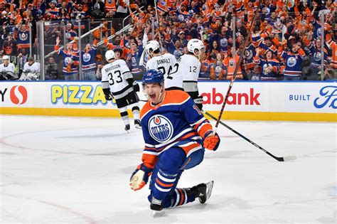 Hyman S Hat Trick Propels Oilers To Win Over Kings The Hockey