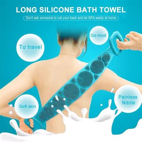 Bain Brosses Brosse De Bain Magique En Silicone Serviettes De Bain