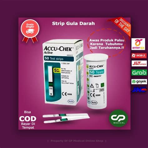 Jual Accu Check Active Glucose Refill Strip Isi Ulang Gula Darah