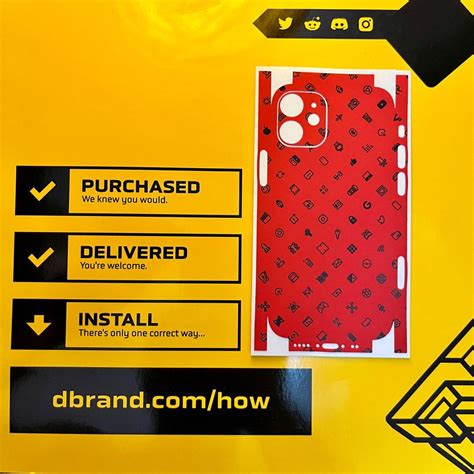 Apple Iphone 12 Mini DBRAND ICON SKIN MKBHD RED Limited Edition