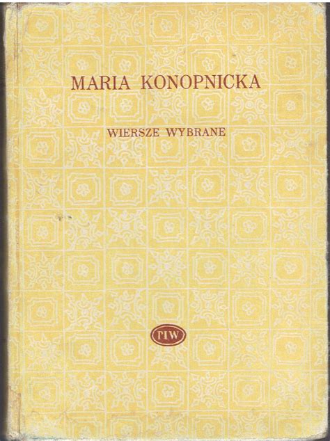 Antykwariat Gelber Maria Konopnicka Wiersze Wybrane