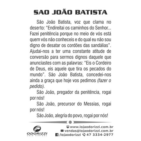 Santinho S O Jo O Batista Unid