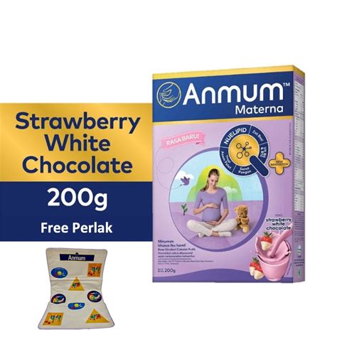 Jual Anmum Materna Strawberry White Choco Susu Ibu Hamil 200 Gr X