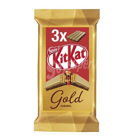 Kit Kat Nestlé Chocolatina gold Pack 3 unidades de 41 5 gr