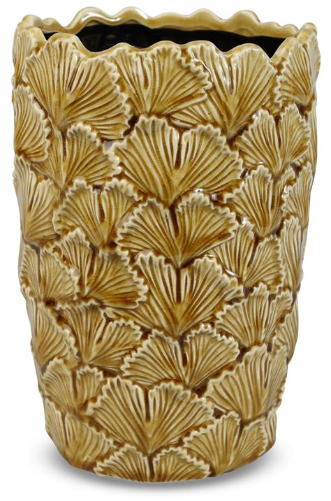 Vase Ginkgo H22 Cm Lysegul 119 DKK Vaser Og Krukker Trendrum Dk