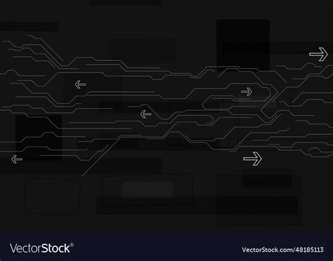 Abstract black technology background Royalty Free Vector