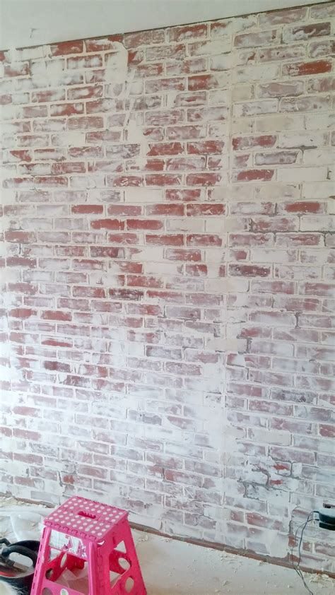 German Schmear Faux Brick Wall Diy Faux Brick Wall Faux Brick