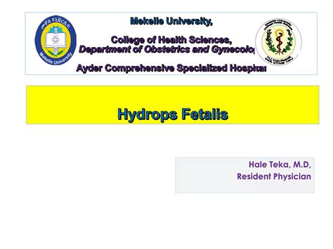 Hydrops Fetalis Immune And Nonimmune Fetal Hydrops Ppt