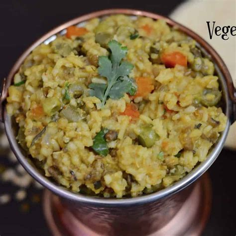 Vegetable Khichdi Masala Khichdi Instant Pot Indian Veggie Delight