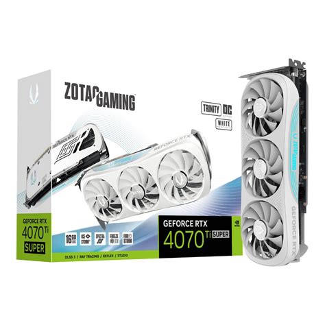 VGA การดแสดงผล ZOTAC GAMING GEFORCE RTX 4070 TI SUPER TRINITY OC