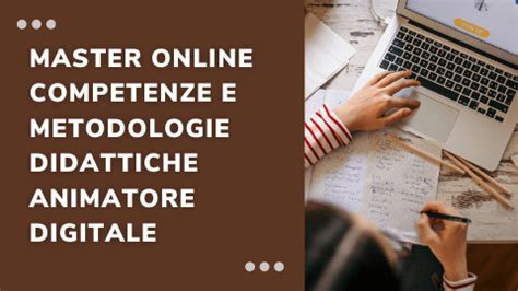 Master Online Competenze E Metodologie Didattiche Dell Animatore Digitale