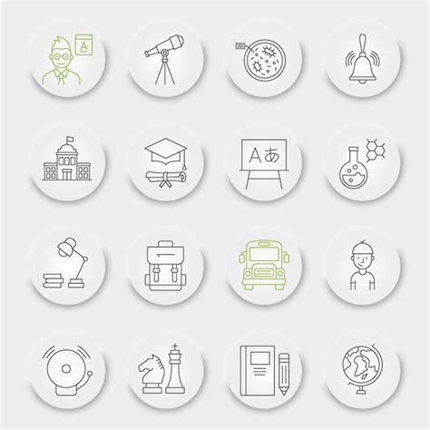 Conjunto de iconos de línea de sex shop colección de juguetes sexuales Vector Premium