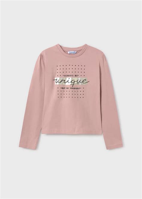 Camisetas Y Polos Mayoral Camiseta B Sica Texto Chica Nude Dise O Infantil