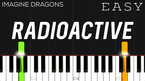 Radioactive Imagine Dragons Piano Sheet Music