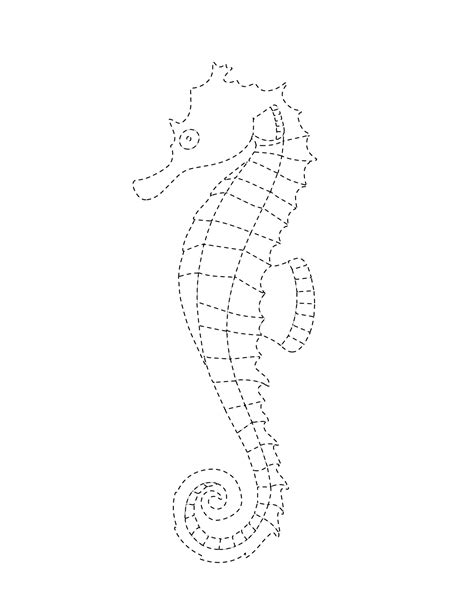 Seahorse Pattern 10 Free Pdf Printables Printablee