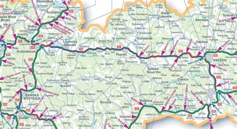 Slowacja Mapa Nowych Odcink W Autostrad Business Traveller Poland