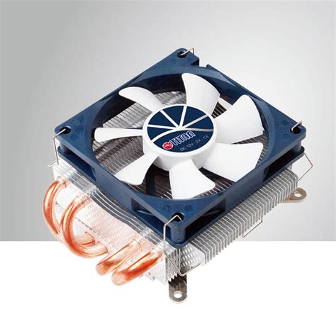 Universal Low Profile Cpu Air Cooler With 4 Dc Heat Pipes And 80mm