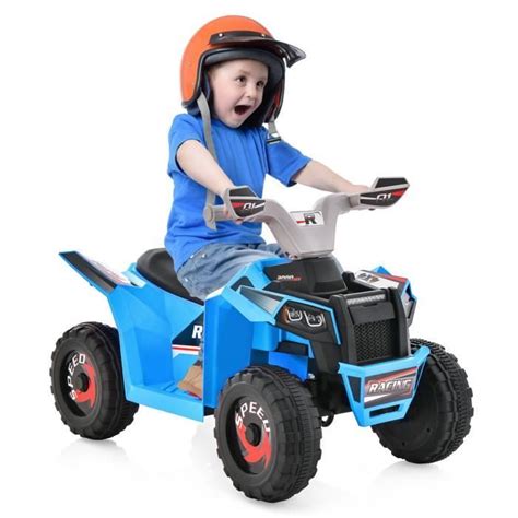 Bebeboutik Costway Quad Electrique Pour Enfants V Ah Km H