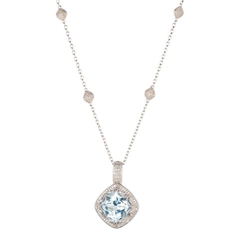 Art Deco Diamonds Anh Nger Mit Kette Beh Blautopas Ct Diamanten Ca