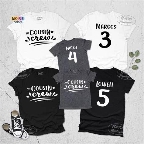 Cousin Crew Shirts Matching Cousin Outfits Team Cousin - Etsy