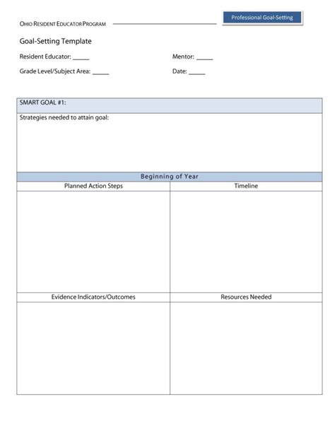 45 Smart Goals Templates Examples And Worksheets ᐅ Templatelab