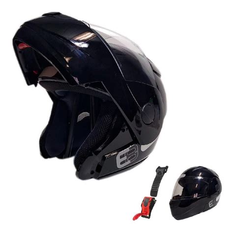 Capacete Motoqueiro Robocop Articulado E Solid Preto Ebf Shopee Brasil