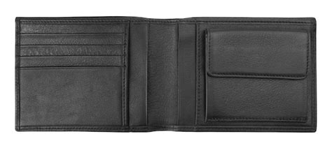 Premium Photo | Black leather wallet