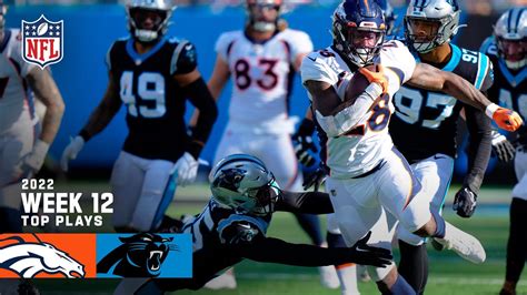 Denver Broncos Top Plays Vs Carolina Panthers 2022 Regular Season