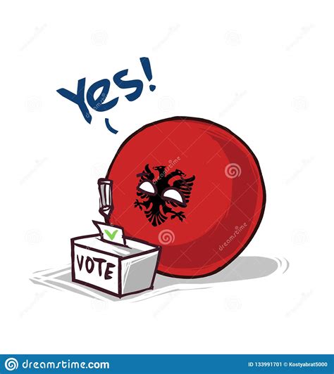 Albania Voting Yes Stock Illustration Illustration Of Government