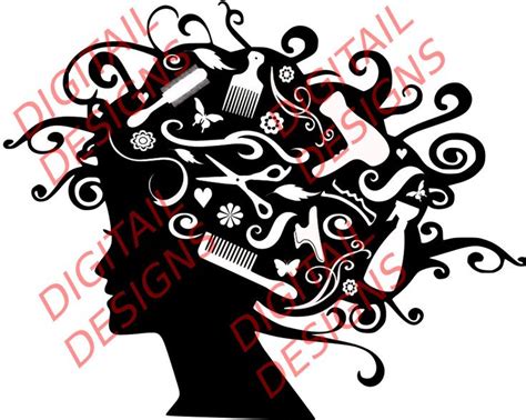 Hair Salon Clipart Black And White | Free download on ClipArtMag