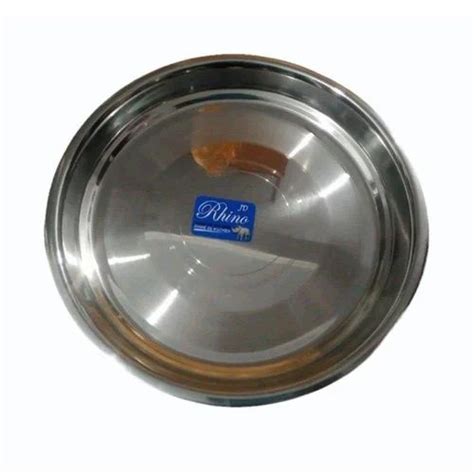 Mirror Inch Silver Stainless Steel Parat For To Serve Food At Rs