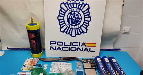 La Policía Nacional desmantela un punto de venta de droga en una