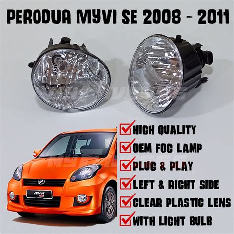 Perodua Myvi Se 2008 2009 2010 2011 Myvi Se 2 Myvi Se II Oem Fog Lamp