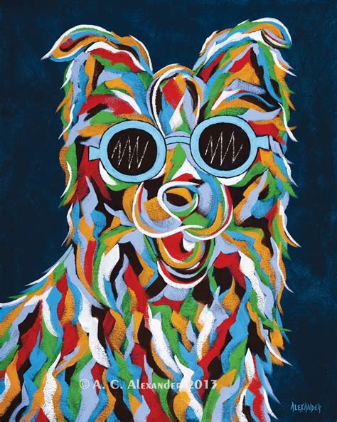 You Make Me Smile Abstract Dog Art Print By Angelaalexanderart