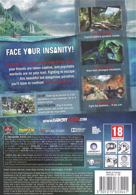 Far Cry 3 Cover Or Packaging Material Mobygames