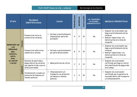 Plan de Análisis de Peligros y Puntos de Control Crítico HACCP PDF