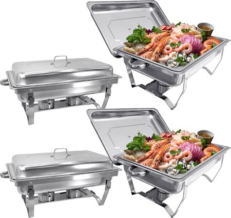 Amazon Erweater Chafing Dishes Buffet Set 4 Pack 8QT Stainless