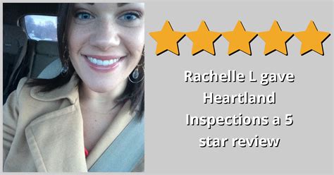 Rachelle L Gave Heartland Inspections A Star Review On Sotellus