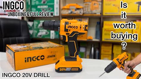 INGCO 20V CORDLESS DRILL UNBOXING REVIEW YouTube