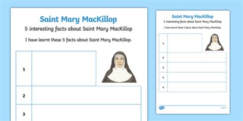 Mary Mackillop Activity Writing Resource Year 1 6